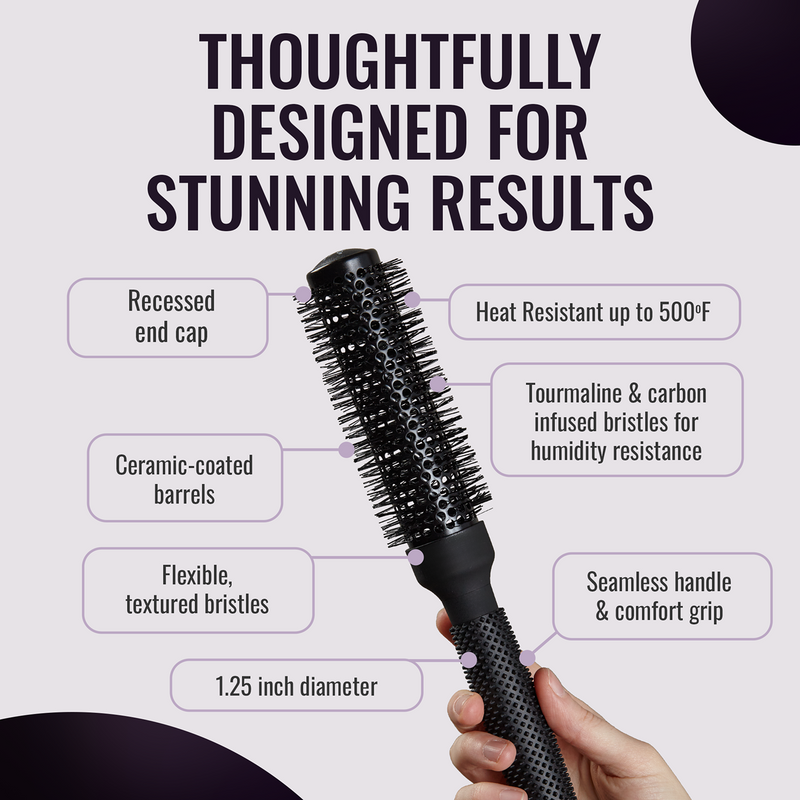 er33 Ionic Ceramic Round Hair Brush