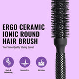 er33 Ionic Ceramic Round Hair Brush