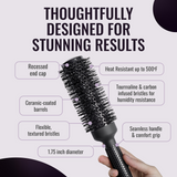 er43 Ionic Ceramic Round Hair Brush