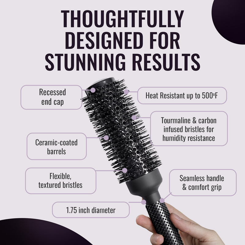 er43 Ionic Ceramic Round Hair Brush