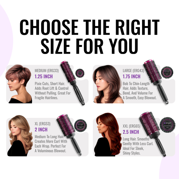 erg65 Super Gentle Round Hair Brush